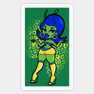 Thicc Alien Gal Magnet